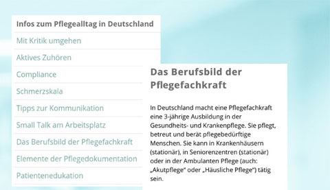 Infos zur Pflege