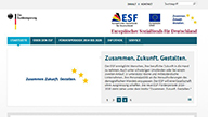 Screenshot www.esf.de
