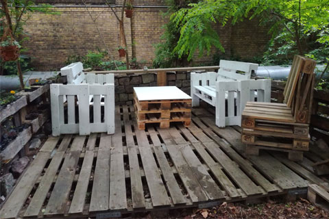 Gartenmöbel aus Paletten