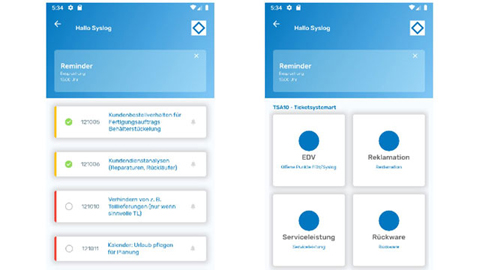 screenshot Ticketsystem