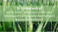 5. Förderaufruf rückenwind³ 5. Förderaufruf rückenwind³