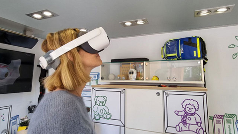 Person mit 3D Brille