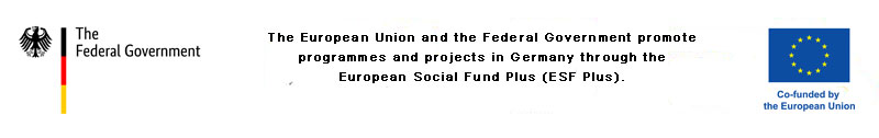 Logos of the german funding period ESF Plus