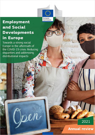 Cover "Employment and Social Developments in Europe 2021"