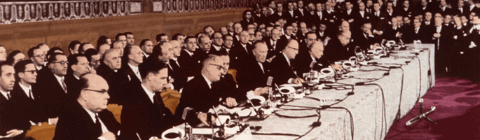 Signing of the Treaty of Rome, 25/03/1957